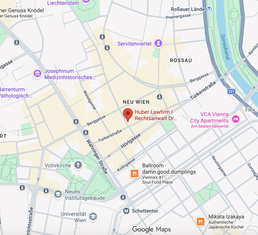 Inkassorecht - Rechtsanwalt Dr. Huber - Liechtensteinstraße 12/2/10 - 1090 Wien
